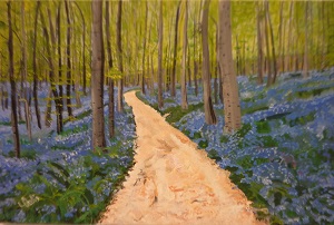 Acrylic: Belgium Bluebell Forest